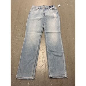 Old Navy Wow Jeans Womens 8 Blue Denim Light Wash High Rise Straight Leg NWT